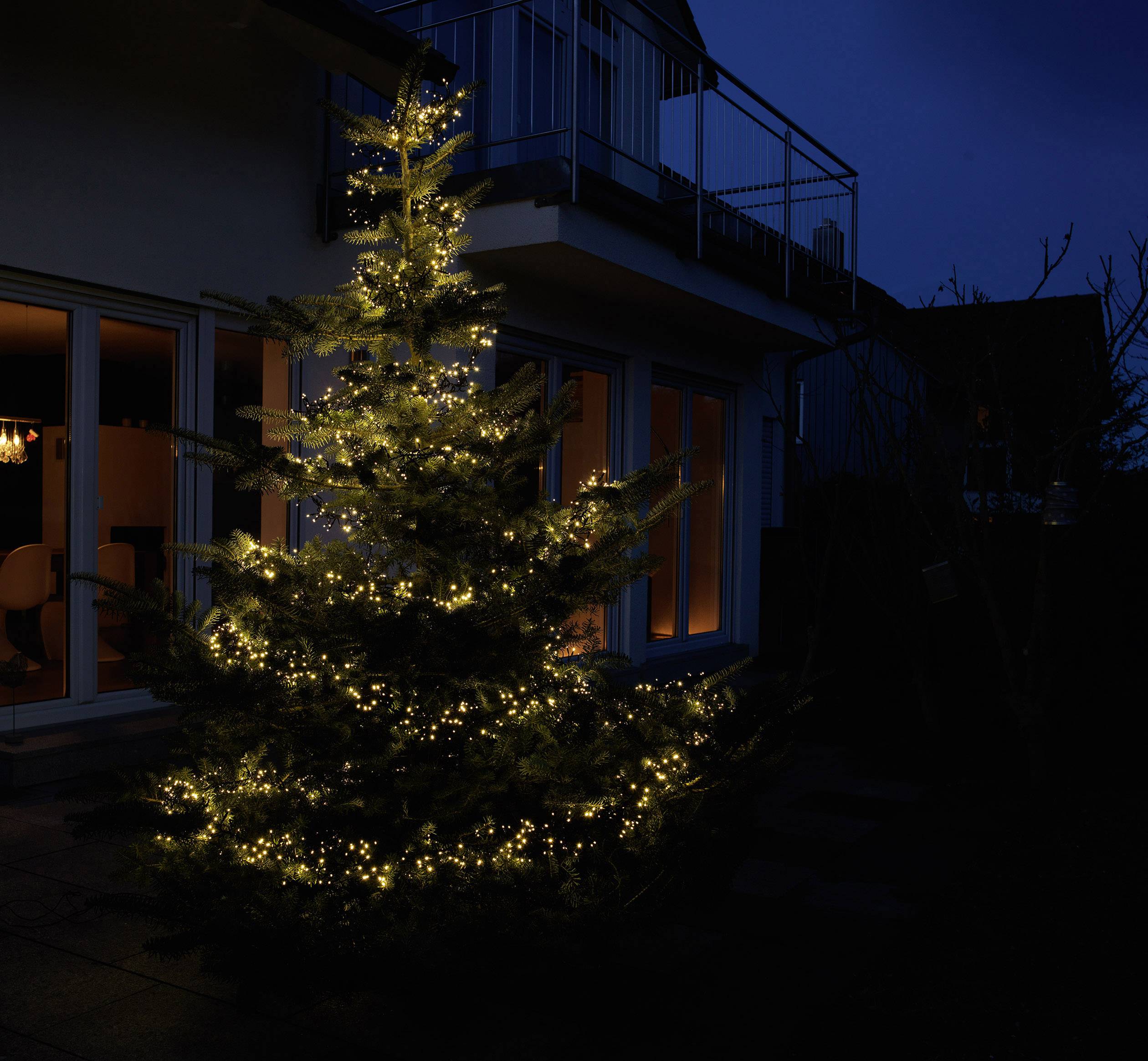 Konstsmide 3792-100 Micro-Lichterkette netzbetrieben Anzahl Leuchtmittel 760 LED Warmweiß Beleuchtete Länge: 4.5 m