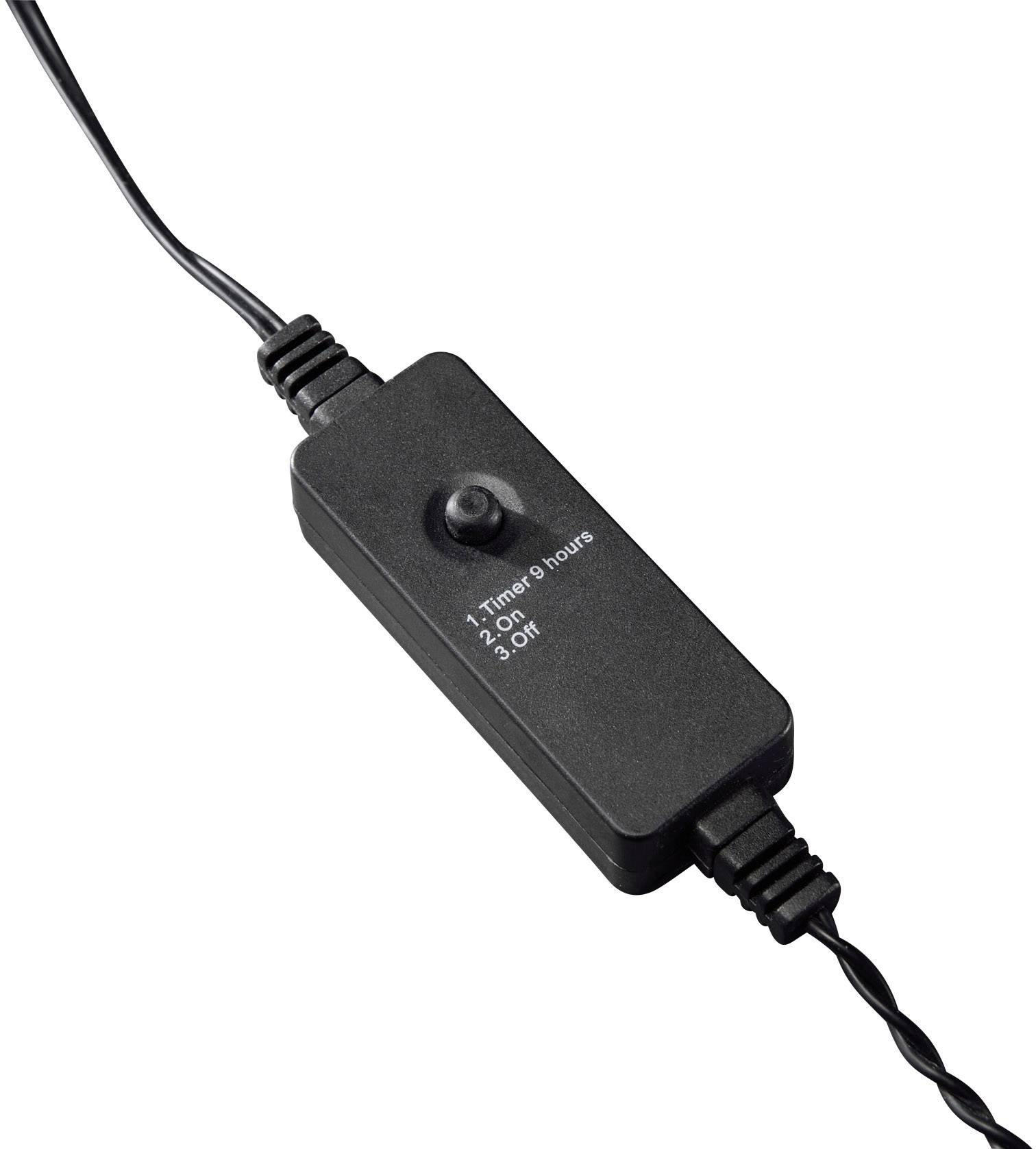 Konstsmide 6632-117 Micro-Lichterkette Innen/Außen netzbetrieben Anzahl Leuchtmittel 120 LED Warmweiß Beleuchtete Länge: 11.9m