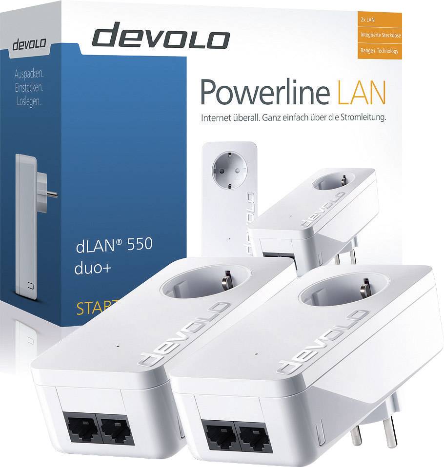 Devolo dLAN® 550 duo+ Powerline Starter Kit 500 MBit/s