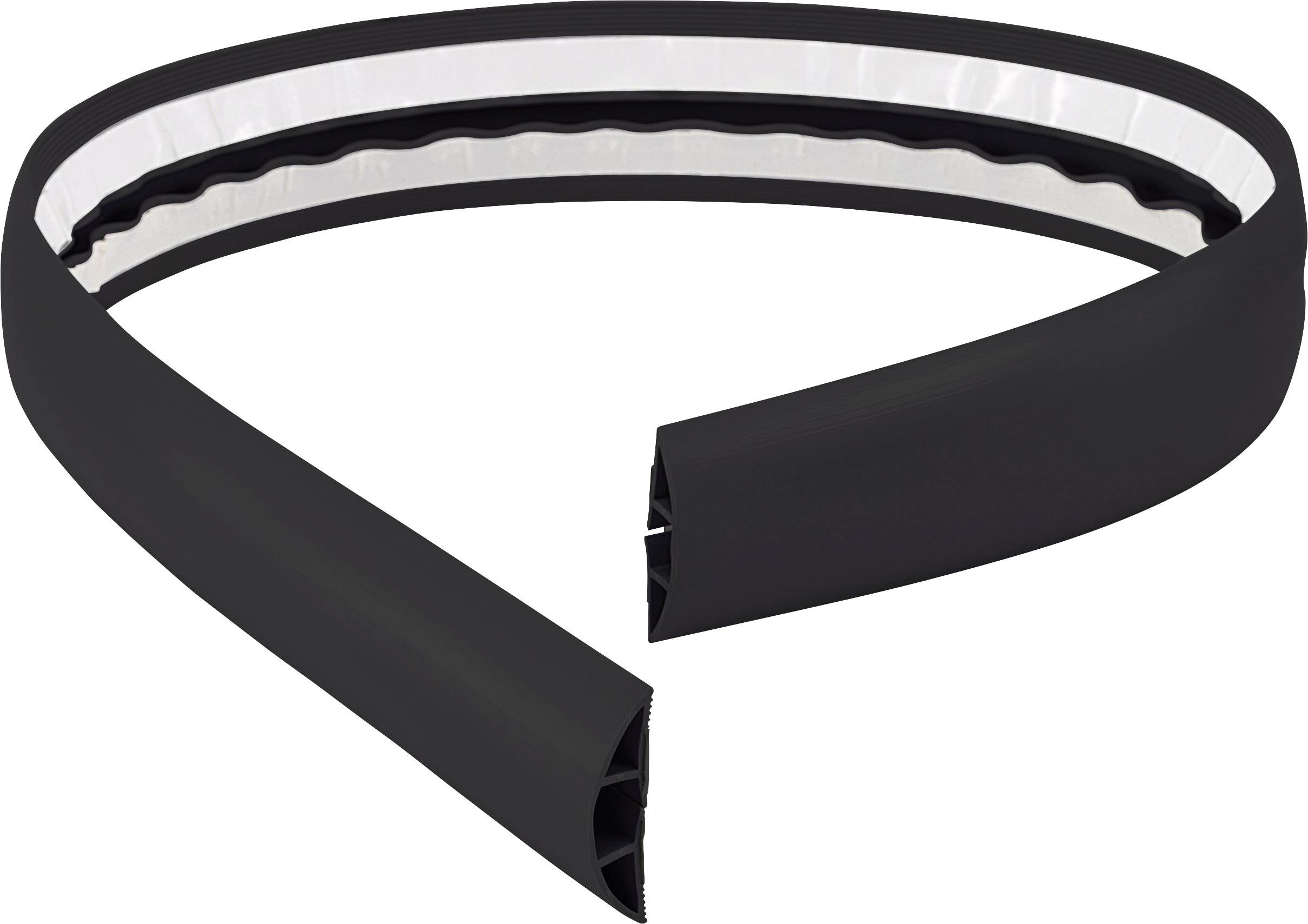TRU Components Kabelbrücke 1570428 PVC Schwarz Anzahl Kanäle: 1 1800mm Inhalt: 1.8m