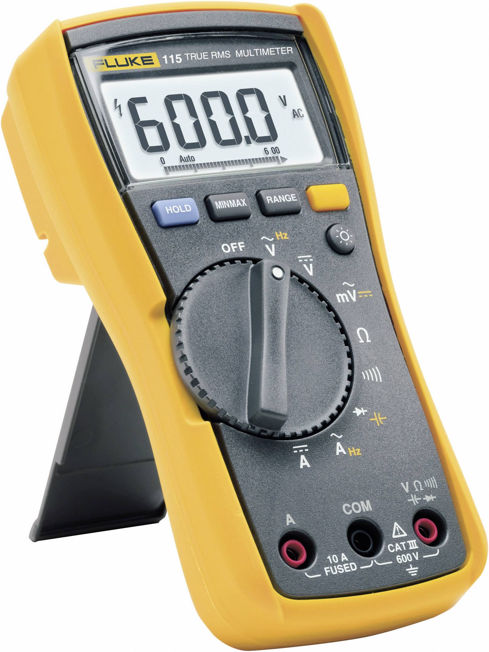 Fluke 115 Hand-Multimeter kalibriert (ISO) digital CAT III 600V Anzeige (Counts): 6000