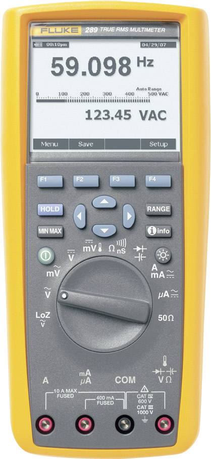 Fluke 289/EUR Hand-Multimeter digital Grafik-Display, Datenlogger, LoZ CAT III 1000 V, CAT IV 600V Anzeige (Counts): 50000