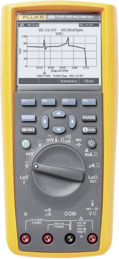 Fluke 289/EUR Hand-Multimeter digital Grafik-Display, Datenlogger, LoZ CAT III 1000 V, CAT IV 600V Anzeige (Counts): 50000