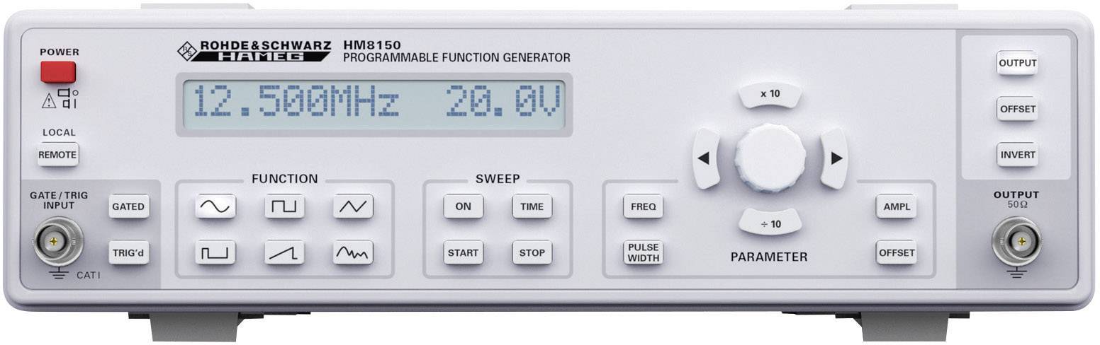 Rohde & Schwarz HM8150 Funktionsgenerator netzbetrieben 0.01 Hz - 12.5 MHz 1-Kanal Sinus, Rechteck, Dreieck, Puls, Arbiträr