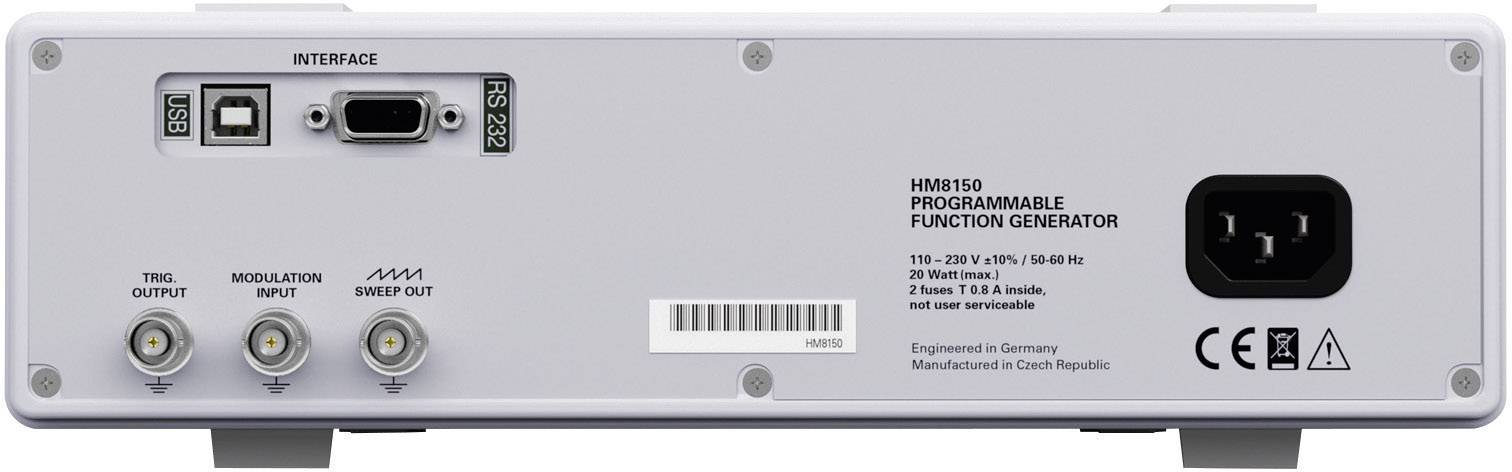 Rohde & Schwarz HM8150 Funktionsgenerator netzbetrieben 0.01 Hz - 12.5 MHz 1-Kanal Sinus, Rechteck, Dreieck, Puls, Arbiträr
