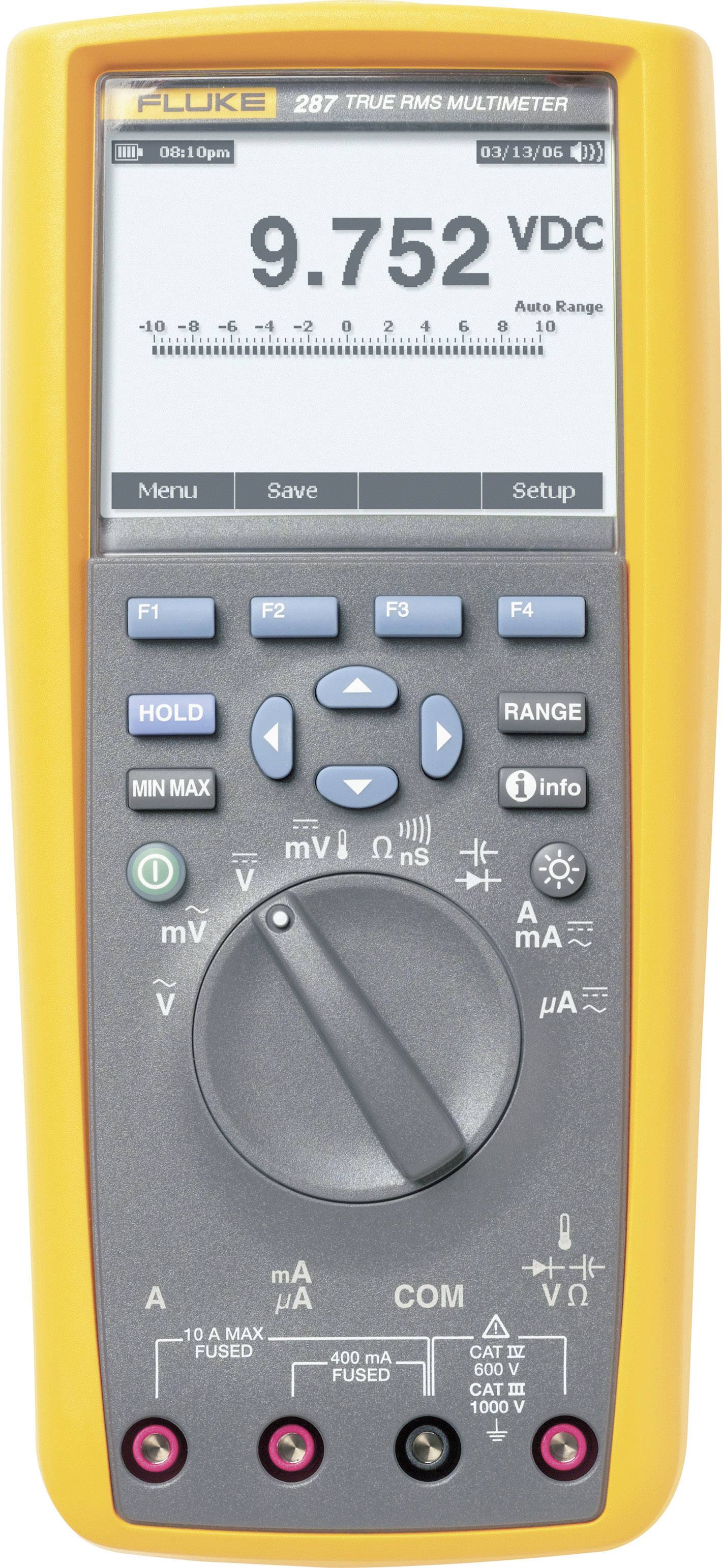 Fluke 287/EUR Hand-Multimeter digital Grafik-Display, Datenlogger CAT III 1000 V, CAT IV 600V Anzeige (Counts): 50000