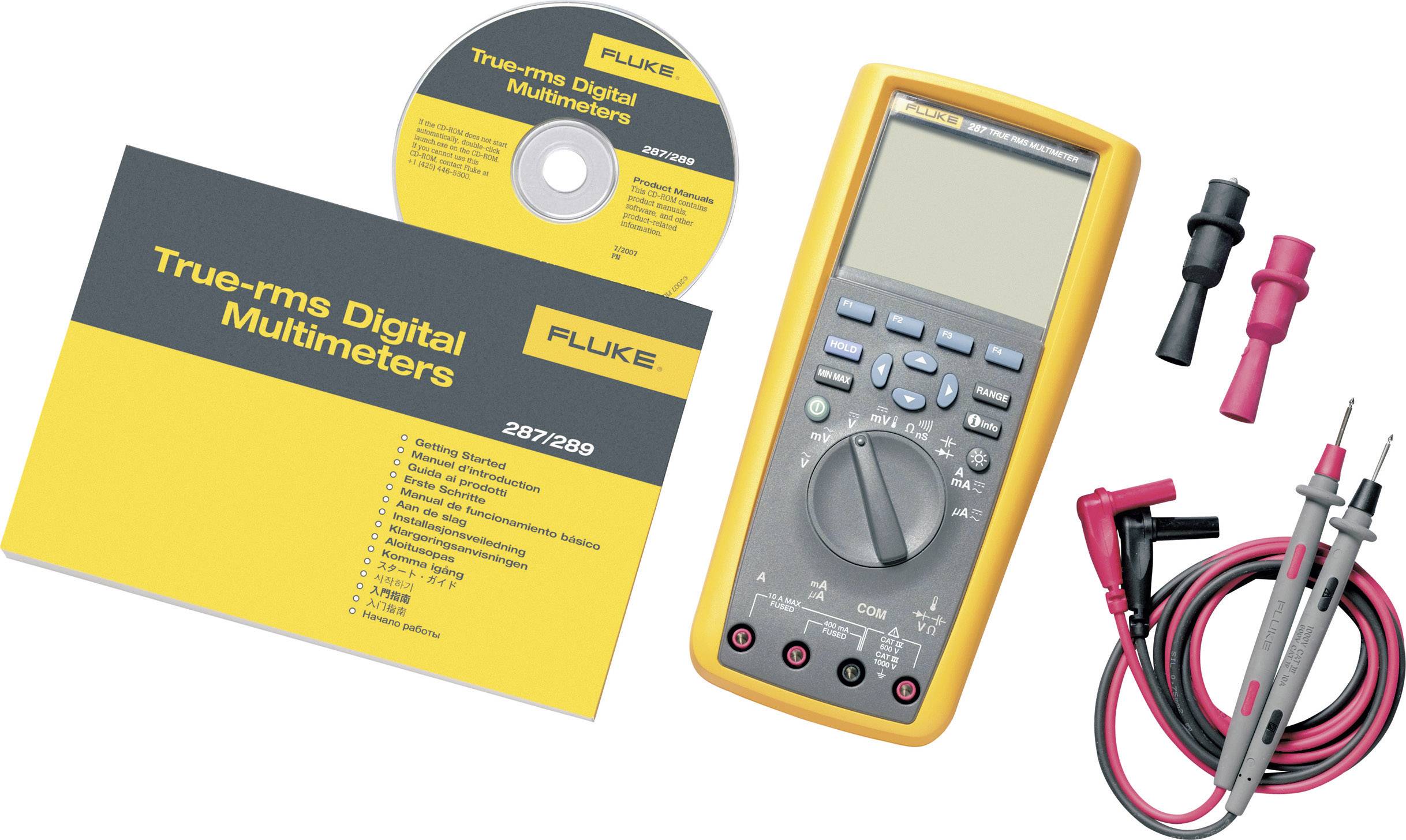 Fluke 287/FVF/EUR Hand-Multimeter digital Grafik-Display, Datenlogger CAT III 1000 V, CAT IV 600V Anzeige (Counts): 50000