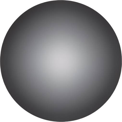 Ein grauer, schattierter Kreis auf weißem Hintergrund.
