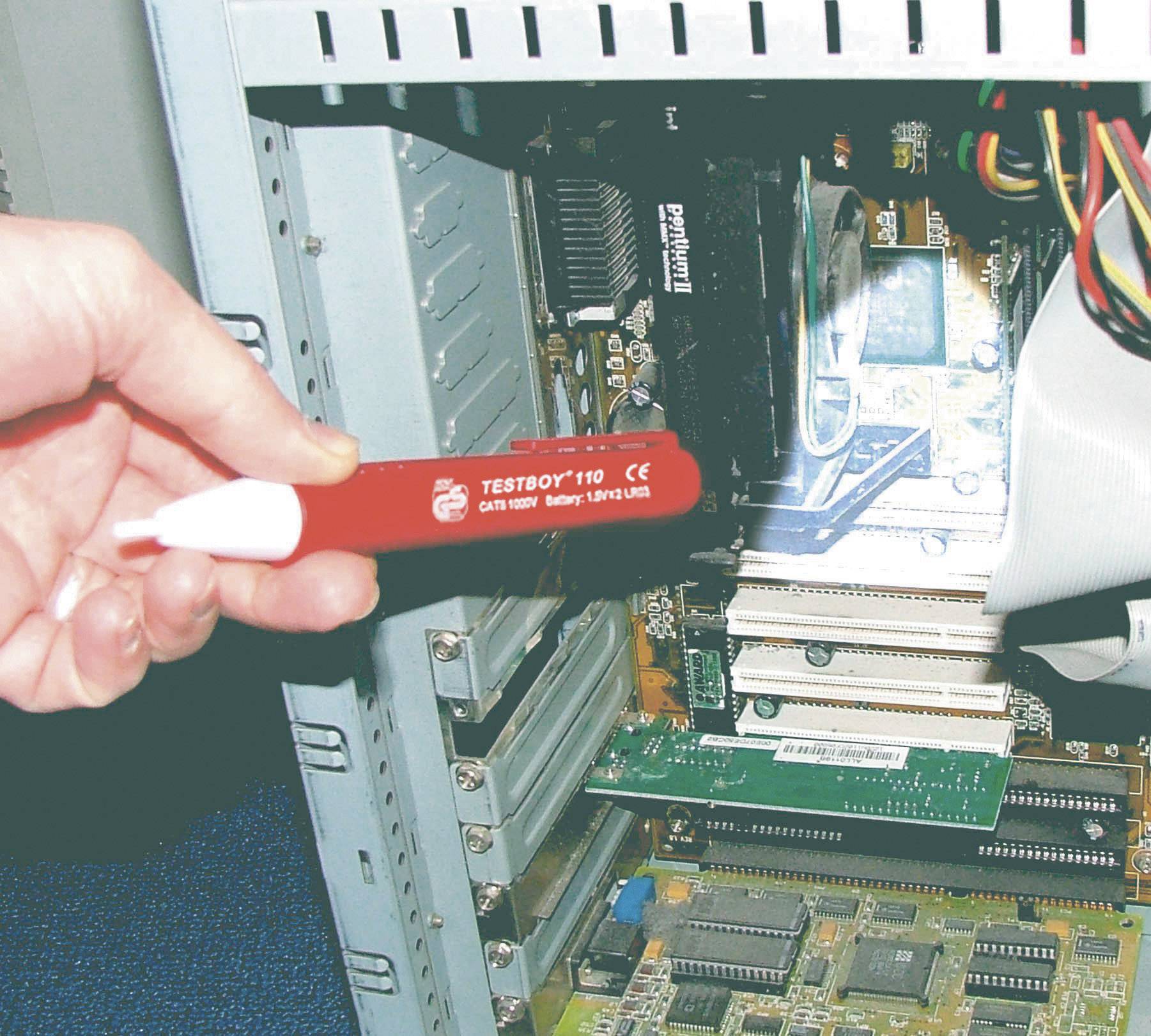 Testboy 114 Berührungsloser Spannungsprüfer CAT III 1000V LED, Vibration