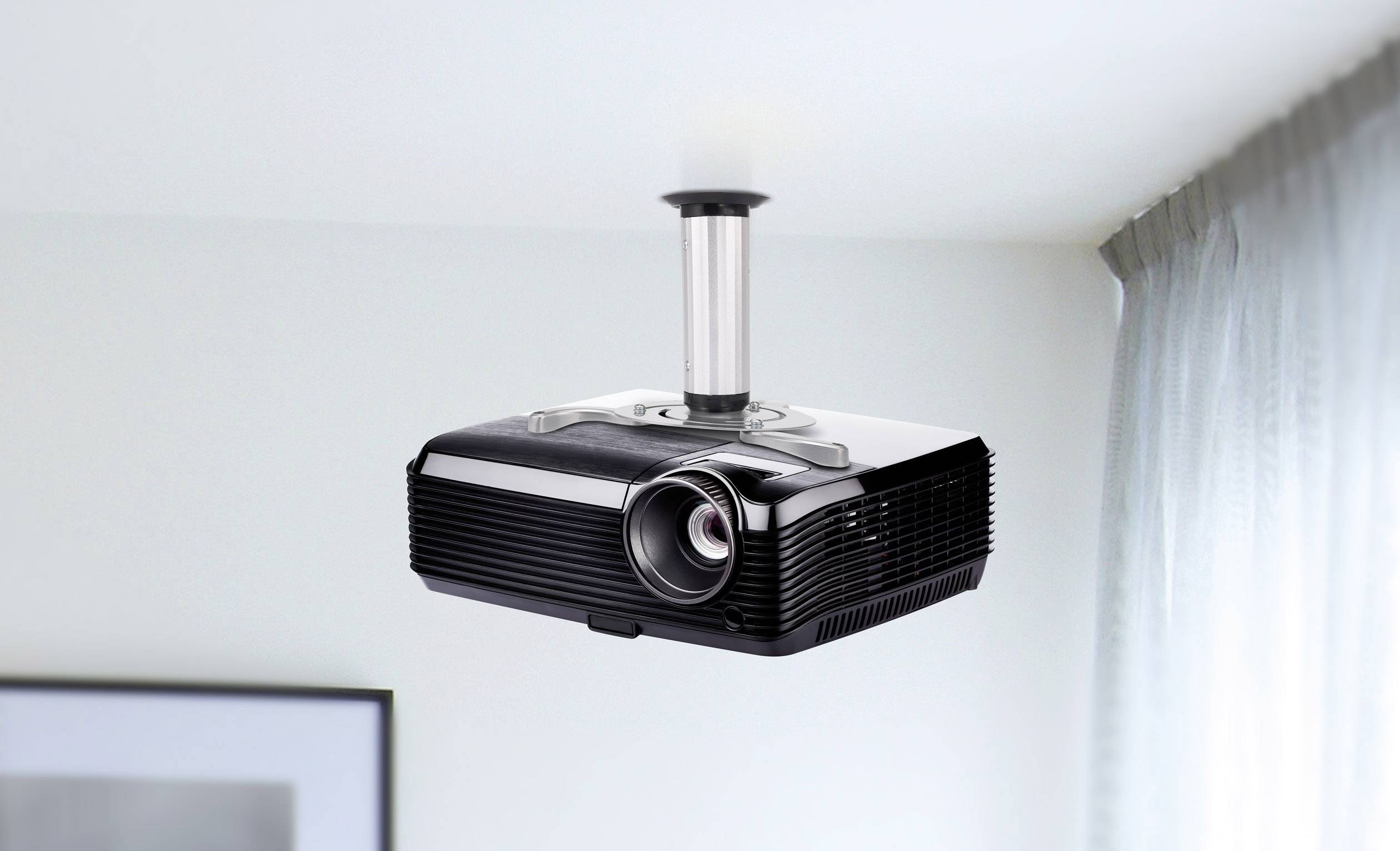 SpeaKa Professional Projector Beamer-Deckenhalterung Neigbar, Drehbar Boden-/Deckenabstand (max.): 20cm Silber