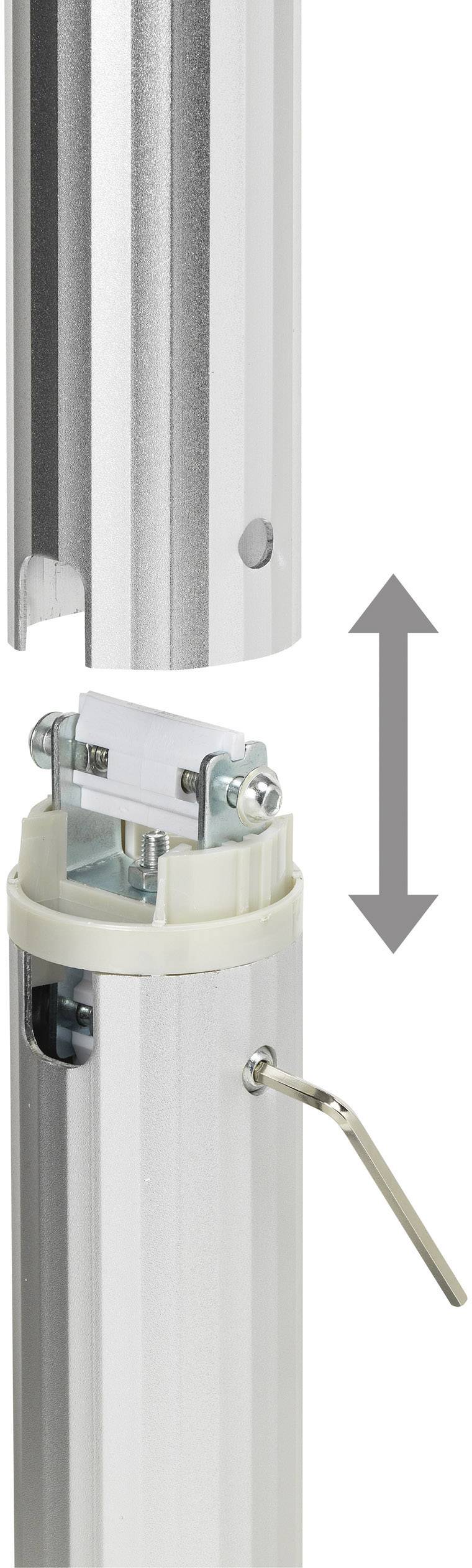 SpeaKa Professional Projector Beamer-Deckenhalterung Neigbar, Drehbar Boden-/Deckenabstand (max.): 106cm Silber