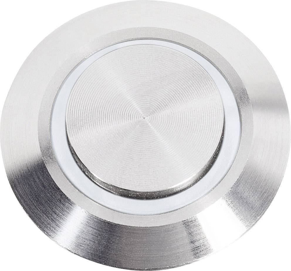 Renkforce RF-4707814 Klingeltaster 1fach Edelstahl, Weiß 24V DC/ 2 A, 24V AC/ 1A