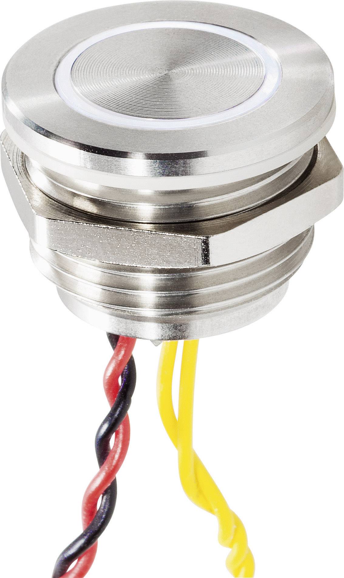 Renkforce RF-4707816 Klingeltaster mit Piezo 1fach Edelstahl, Weiß 24 V/0,3A