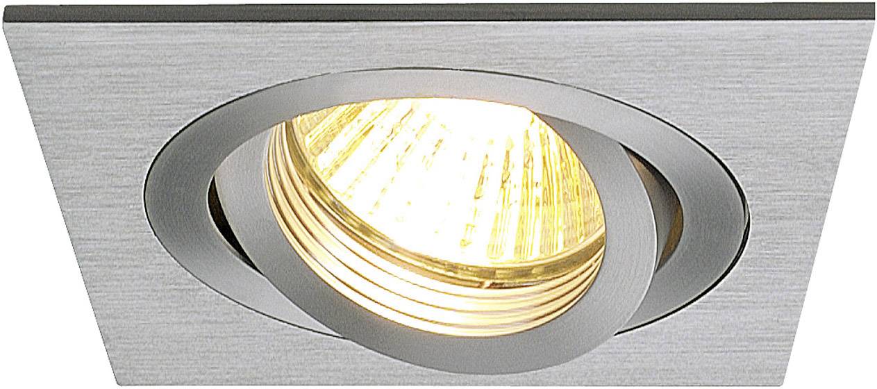 SLV 111361 New Tria I Einbauring Halogen GU10 50W Aluminium (gebürstet)