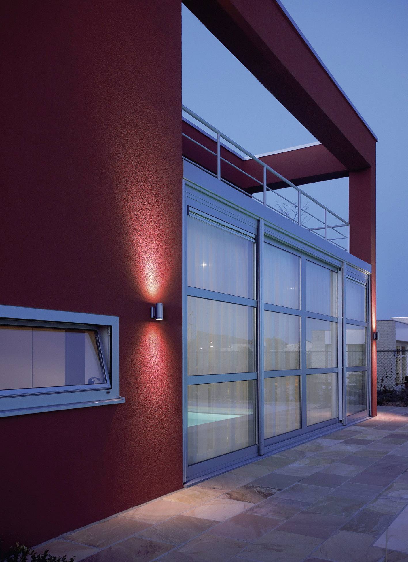 SLV New Myra Wall Up & Down 233114 Außenwandleuchte Halogen GU10 70W Silber-Grau