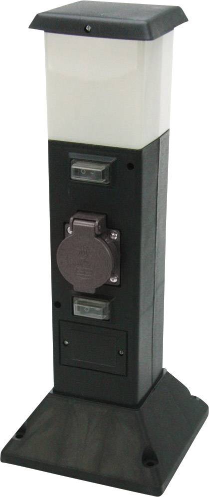 Heitronic 35112 Shanghai Außenstandleuchte LED E14 15 W Schwarz