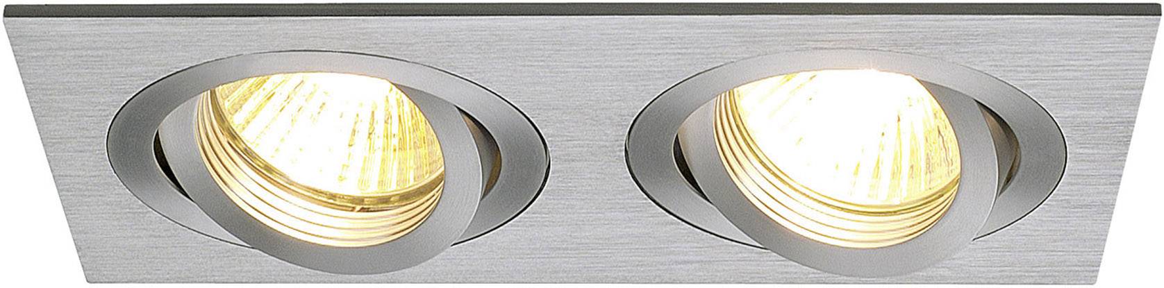 SLV 111362 New Tria II Einbauring Halogen GU10 100W Aluminium (gebürstet)