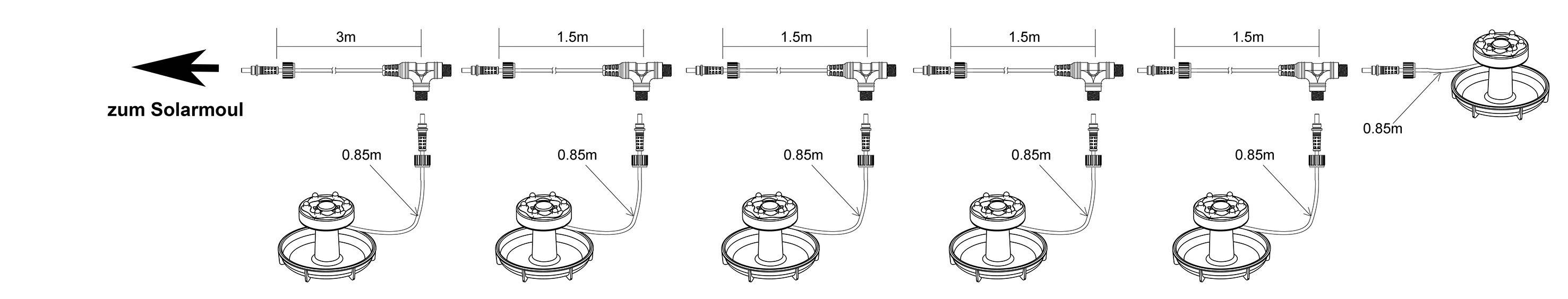 Esotec 102150 Teichbeleuchtung LED Schwarz