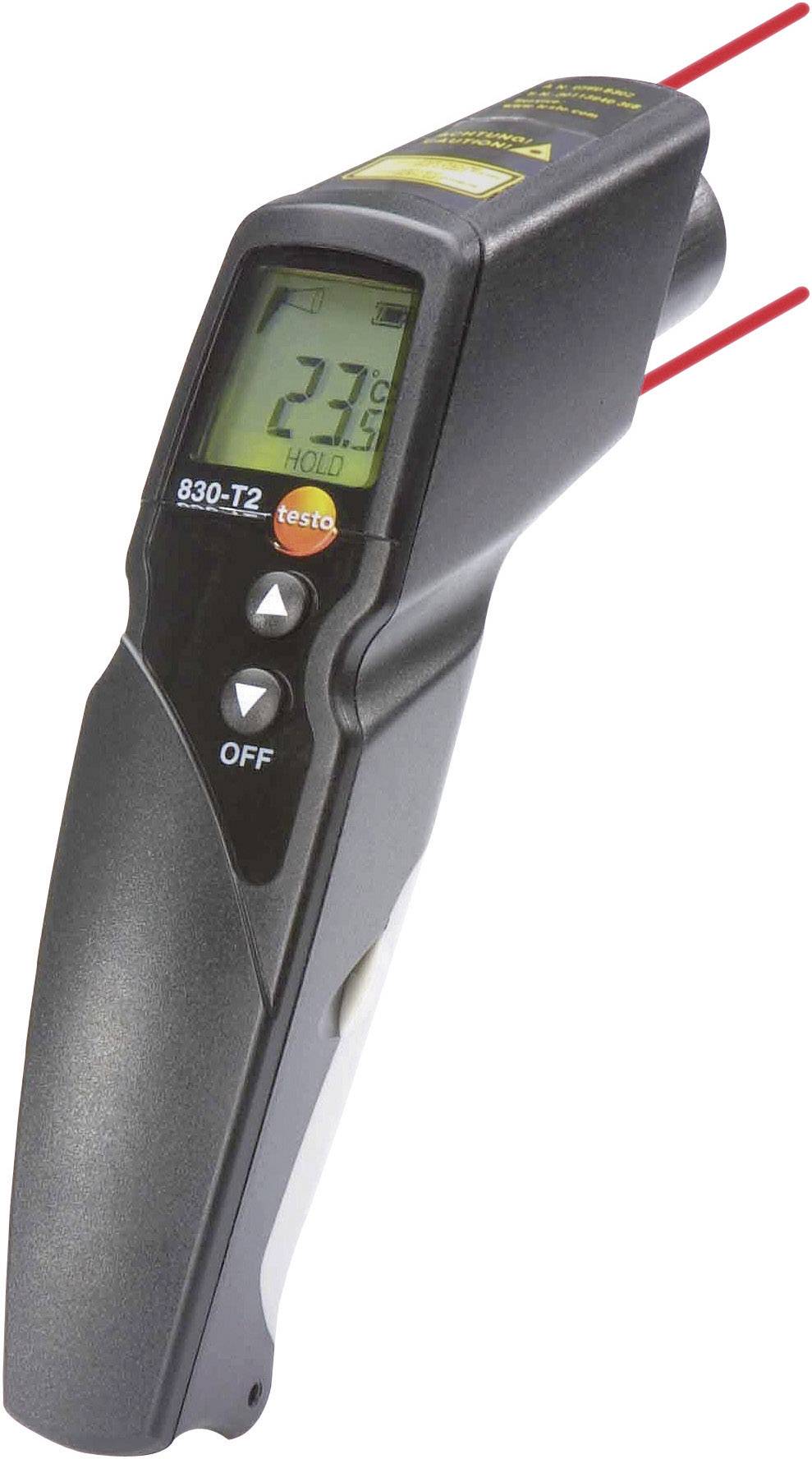 testo 830-T2 Infrarot-Thermometer Optik 12:1 -30 - +400 °C Kontaktmessung