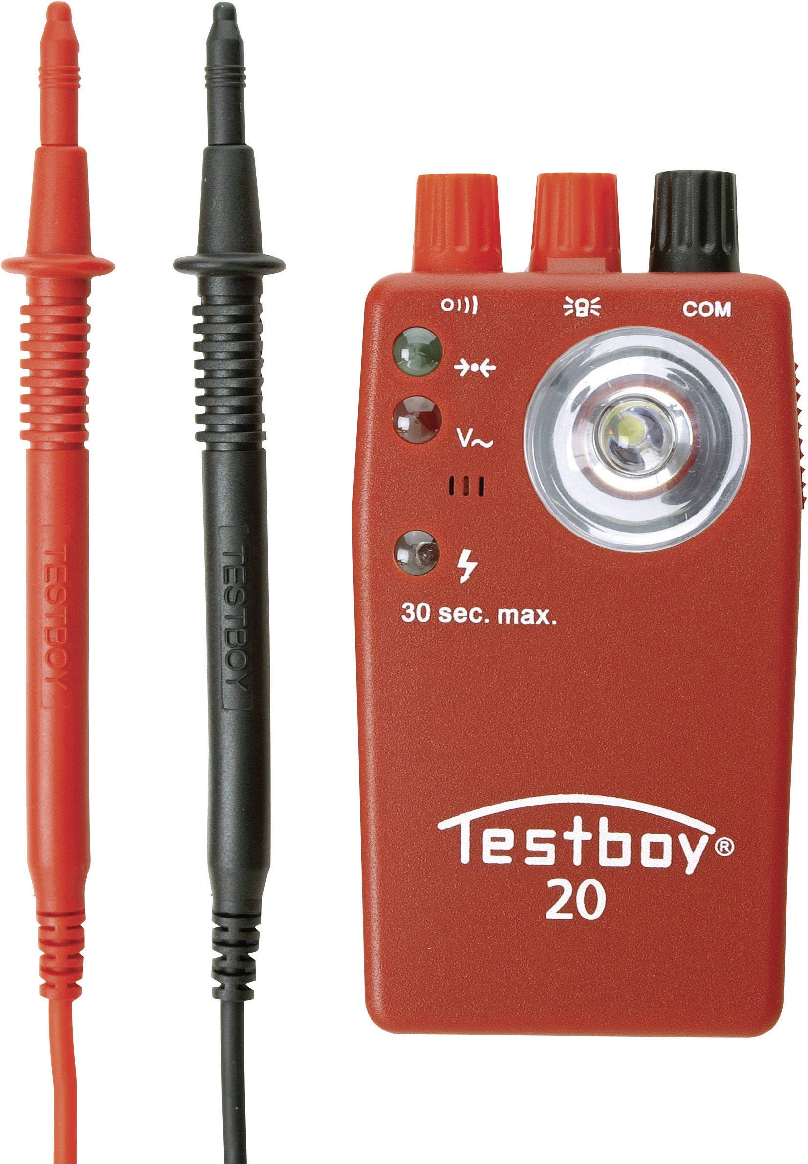 Testboy 20 Plus Durchgangsprüfgerät CAT II 300 V LED, Akustik
