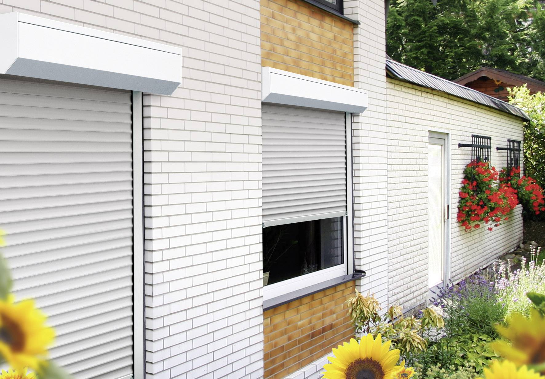 Schellenberg Rollladen Komplett-Set Fenster 80x100cm 20080 Fensterantrieb
