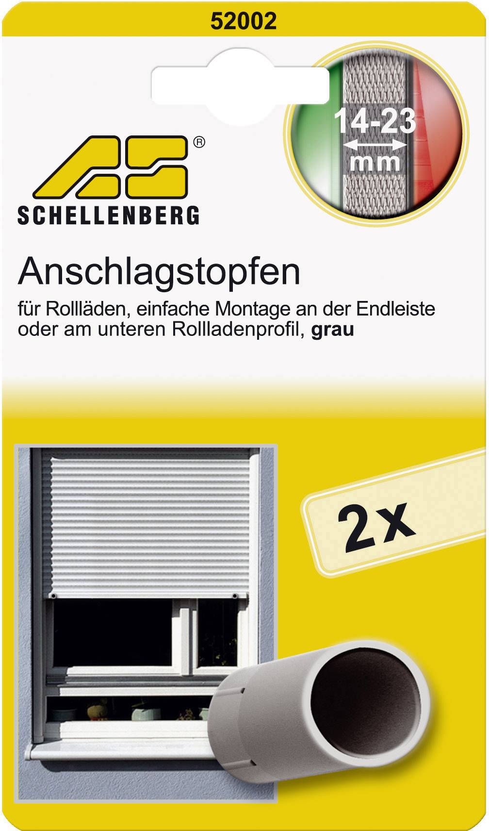 Schellenberg 52002 Anschlagstopfen Passend für (Rollladensysteme) Schellenberg Mini, Schellenberg Maxi