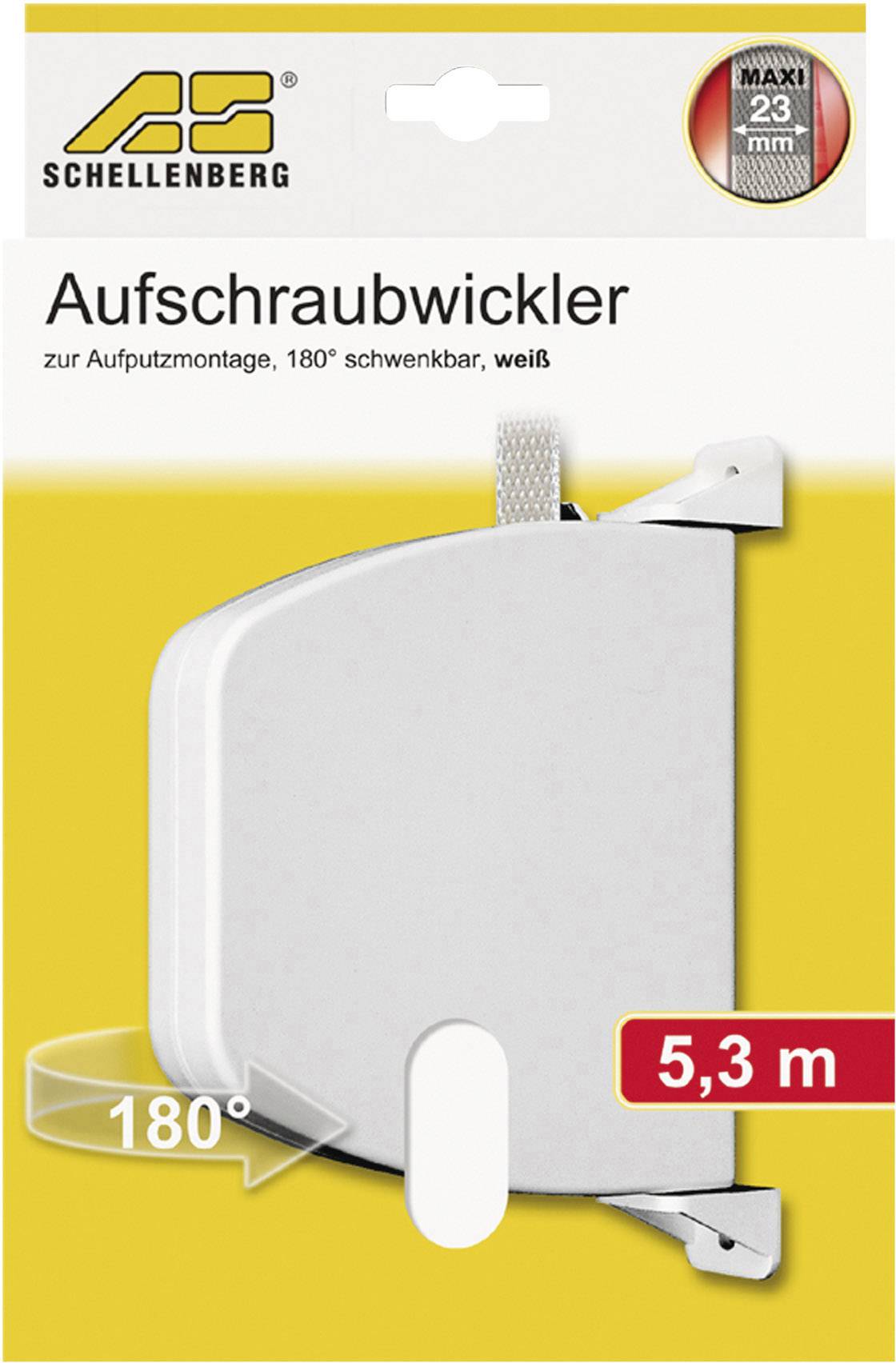 Schellenberg 50801 Gurtwickler Aufputz Passend für (Rollladensysteme) Schellenberg Maxi