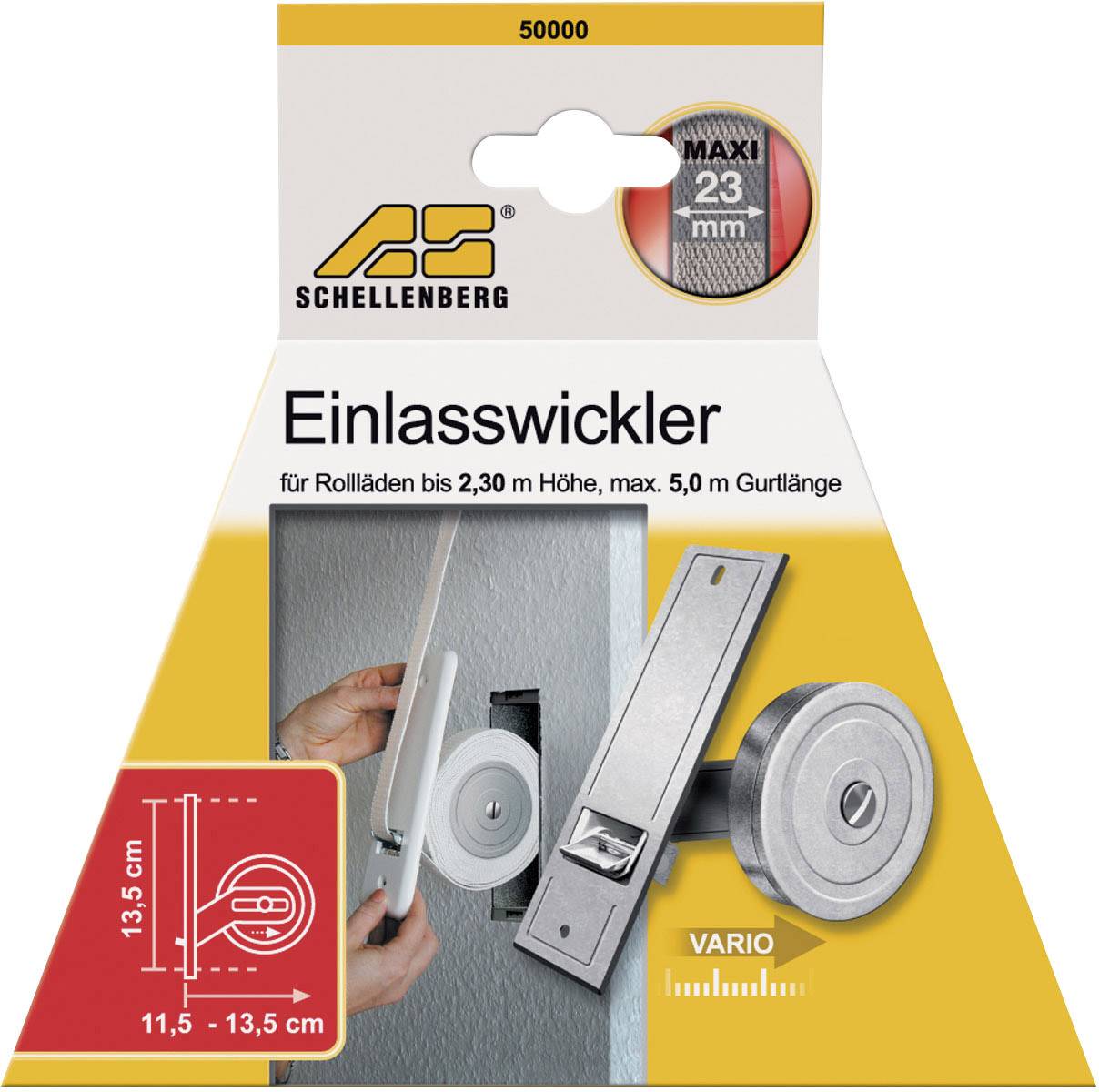 Schellenberg 50000 Gurtwickler Unterputz Passend für (Rollladensysteme) Schellenberg Maxi