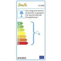 CasaFan Eco Aviatos 132 WE-WE Deckenventilator 31W (Ø x H) 132cm x 365mm Lack-Weiß Austauschbare Flügel, mit Beleuchtung, mit CasaFan Eco Aviatos 132 WE-WE Deckenventilator 31W (Ø x H) 132cm x 365mm Lack-Weiß Austauschbare Flügel, mit Beleuchtung, mit