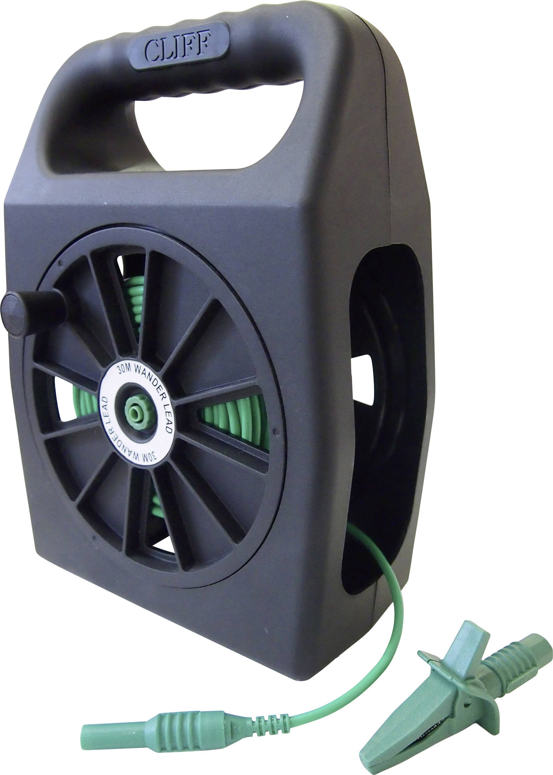 Cliff CIH299430 Erdungsmessleitung Stecker 4mm Buchse 4mm 30.00m Grün 1St.