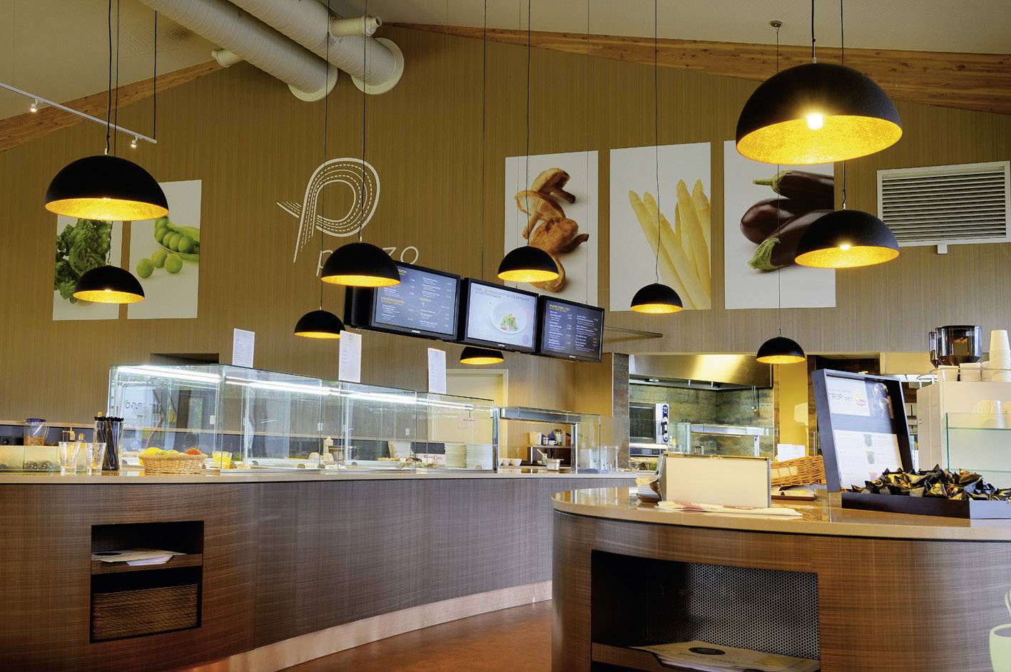 SLV Forchini PD-1 155530 Pendelleuchte LED E27 40W Schwarz, Gold