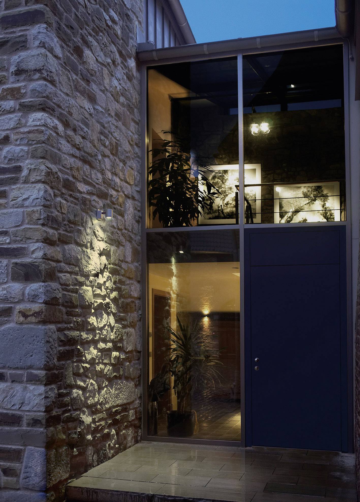 SLV New Myra Wall 233104 Außenwandleuchte Halogen GU10 50W Silber-Grau