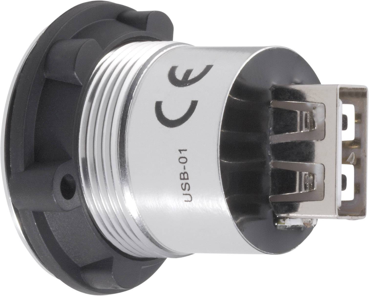 TRU Components USB-01 USB-Einbaubuchse 2.0 Buchse, Einbau USB-Buchse Typ A auf USB-Buchse Typ A Inhalt: 1St.