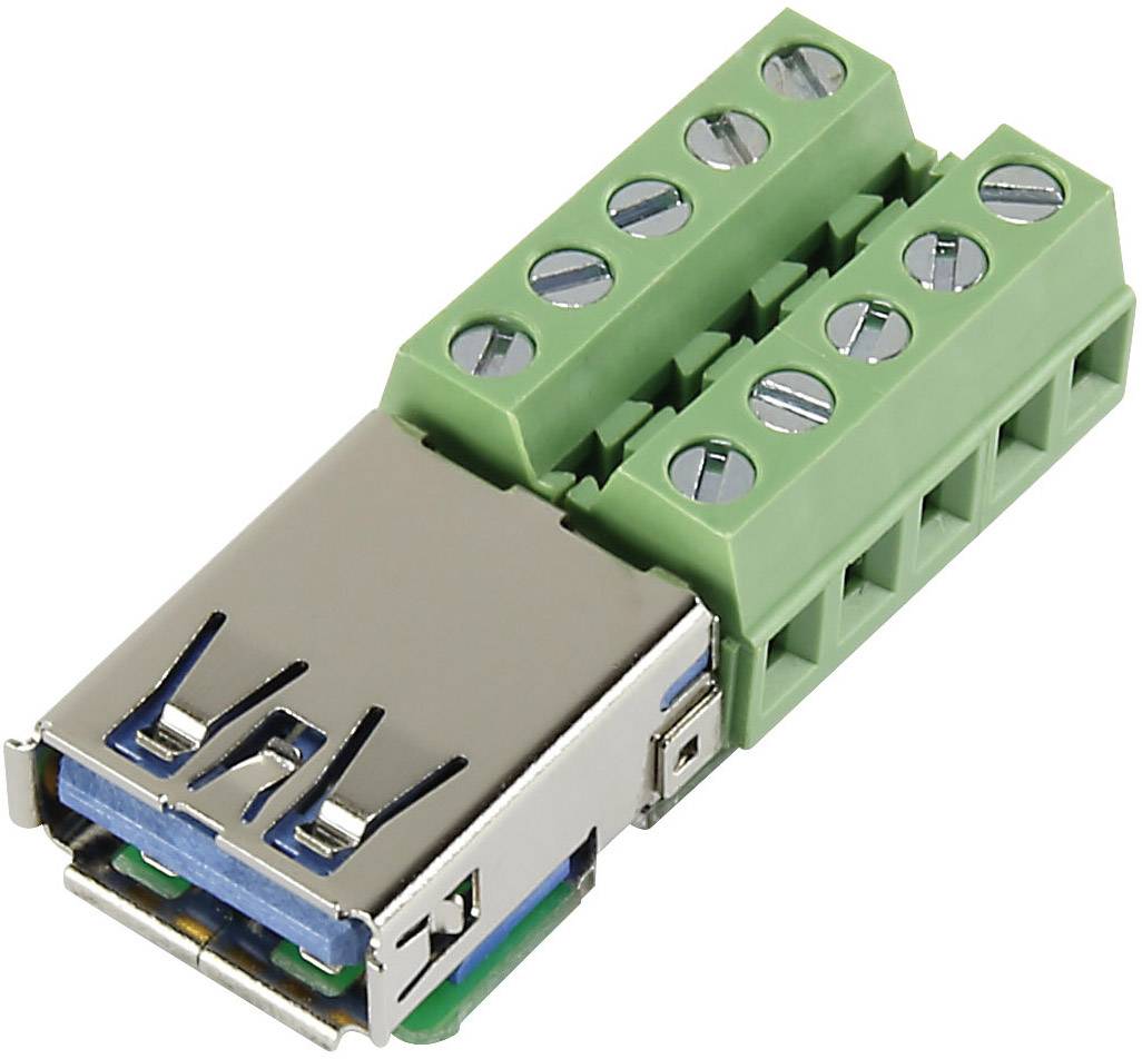 TRU Components USB-AFT-2 Einbaubuchse USB 3.0 Buchse, Einbau horizontal Inhalt: 1 St.