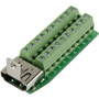 TRU Components 1229327 HDMI-Steckverbinder Buchse, Einbau horizontal Polzahl (num): 20 Silber 1St.