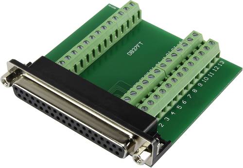 DSUB37F-39TB-3 1229328 D-SUB Buchse 90° Polzahl: 37 Schrauben 1St.