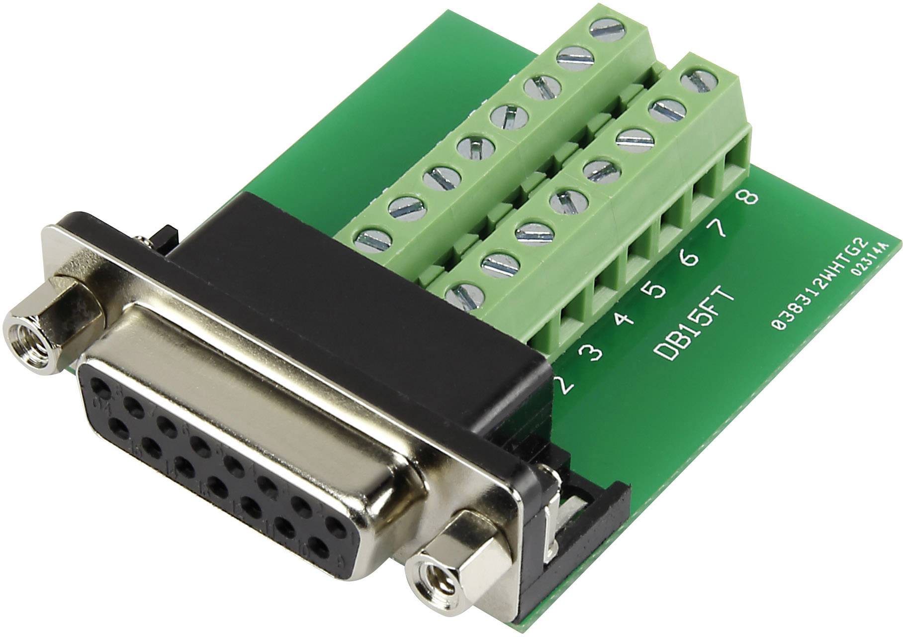 TRU Components DSUB15F-16TB-2 1229333 D-SUB Buchse 90 ° Polzahl: 15 Schrauben 1 St.