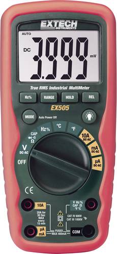 Extech EX505 Hand-Multimeter digital Wasserdicht (IP67) CAT III 1000 V, CAT IV 600V Anzeige (Counts)