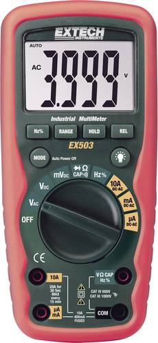 Extech EX503 Hand-Multimeter digital Wasserdicht (IP67) CAT III 1000 V, CAT IV 600V Anzeige (Counts)