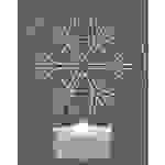 Polarlite LBA-51-008 Acryl-Figur Schneeflocke Kaltweiß LED Transparent