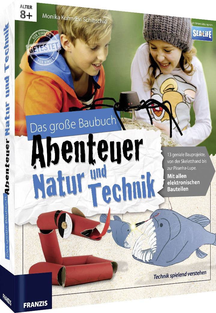 Franzis Verlag Abenteuer Elektronik Natur und Technik 978-3-645-65247-6 Baubuch ab 8 Jahre