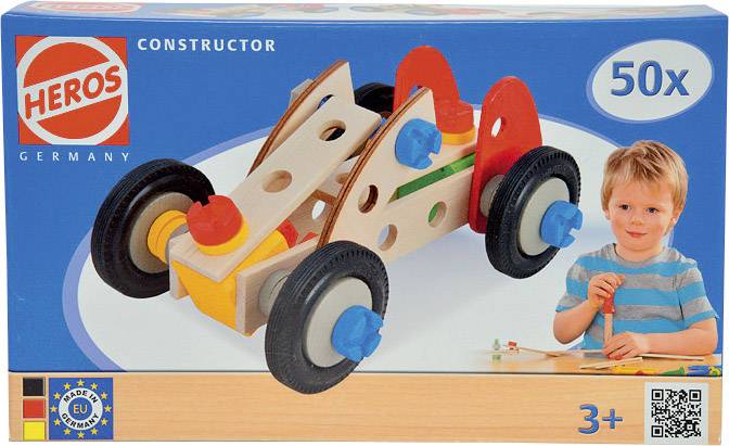 Heros Rennauto Constructor Anzahl Teile: 50 Anzahl Modelle: 3 Altersklasse: ab 3 Jahre
