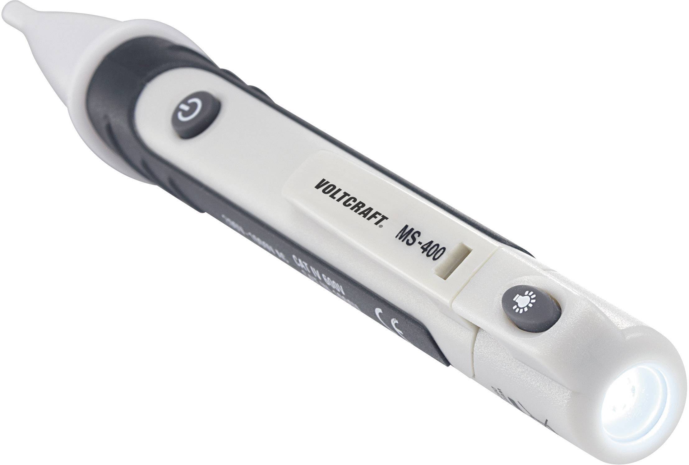VOLTCRAFT MS-400 Berührungsloser Spannungsprüfer CAT III 1000V Akustik, LED