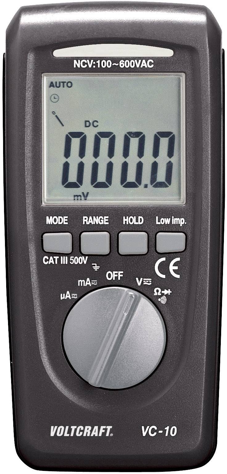 VOLTCRAFT VC-10 Hand-Multimeter digital CAT III 600V Anzeige (Counts): 4000