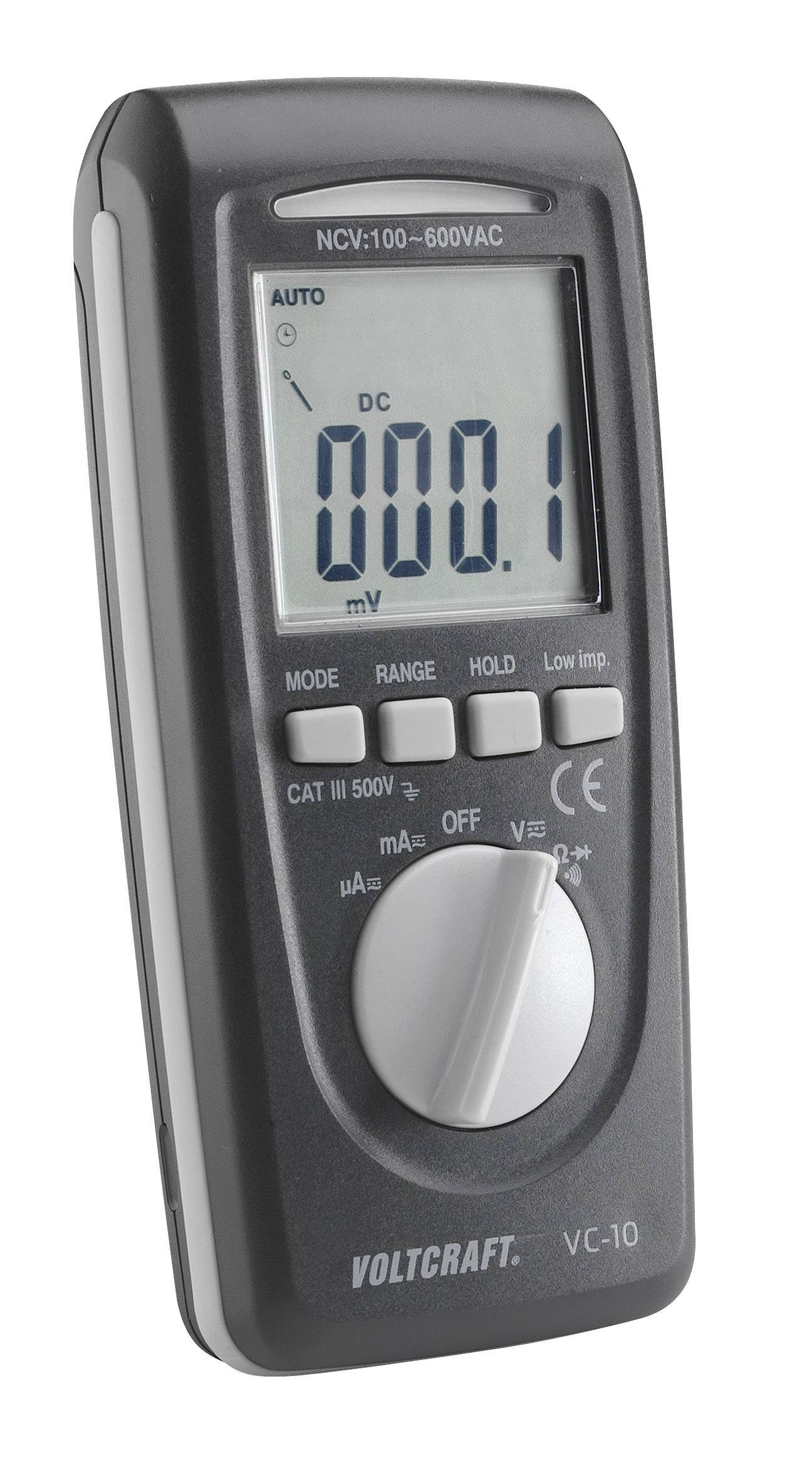 VOLTCRAFT VC-10 Hand-Multimeter digital CAT III 600V Anzeige (Counts): 4000