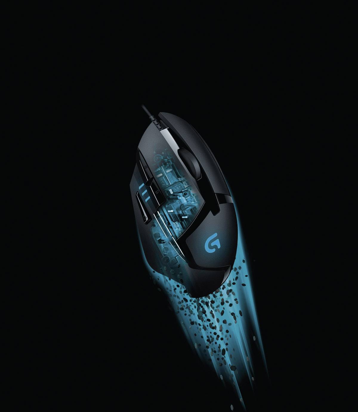 Logitech Gaming G402 Hyperion Fury Gaming-Maus USB Optisch Schwarz 8 Tasten 4000 dpi