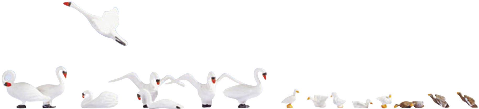 NOCH H0 Schwäne und Enten 15774 Bemalt, Stehend