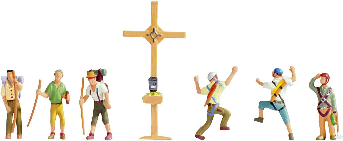 NOCH TT Bergwanderer mit Gipfelkreuz Bemalt, Stehend
