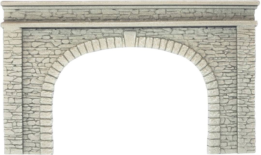 NOCH 58062 H0 Tunnel-Portal 2gleisig Hartschaum-Fertigmodell