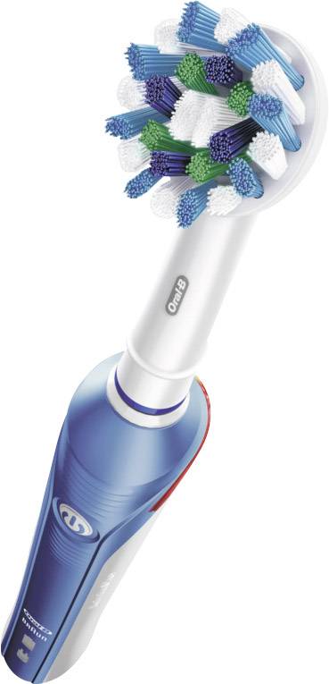 Oral-B Pro 3000 Cross Action Elektrische Zahnbürste Rotierend/Oszilierend/Pulsieren Weiß, Dunkelblau